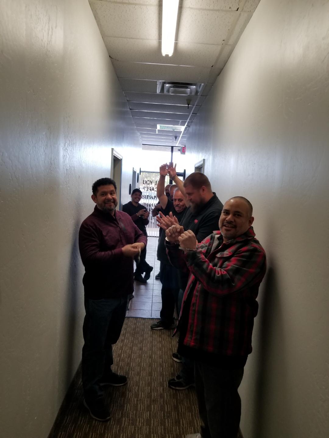 Team CIA in Handcuffs