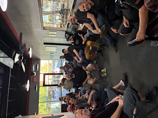 gathering around Brian Hill