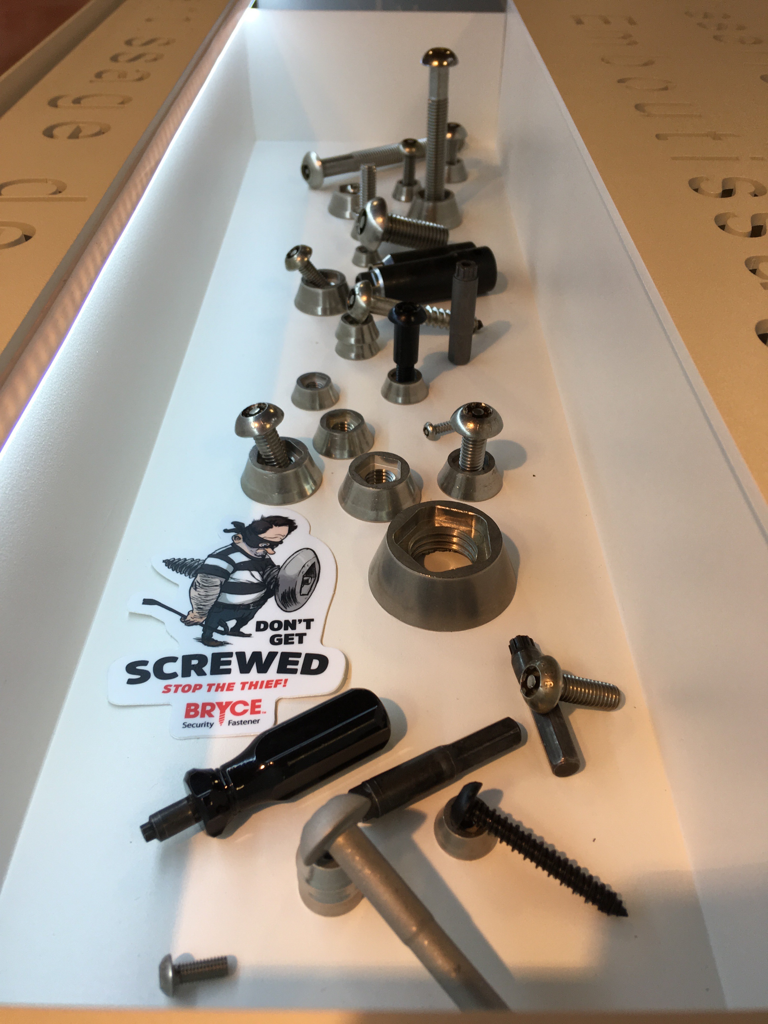 bryce fastener display at fastener fair 2018