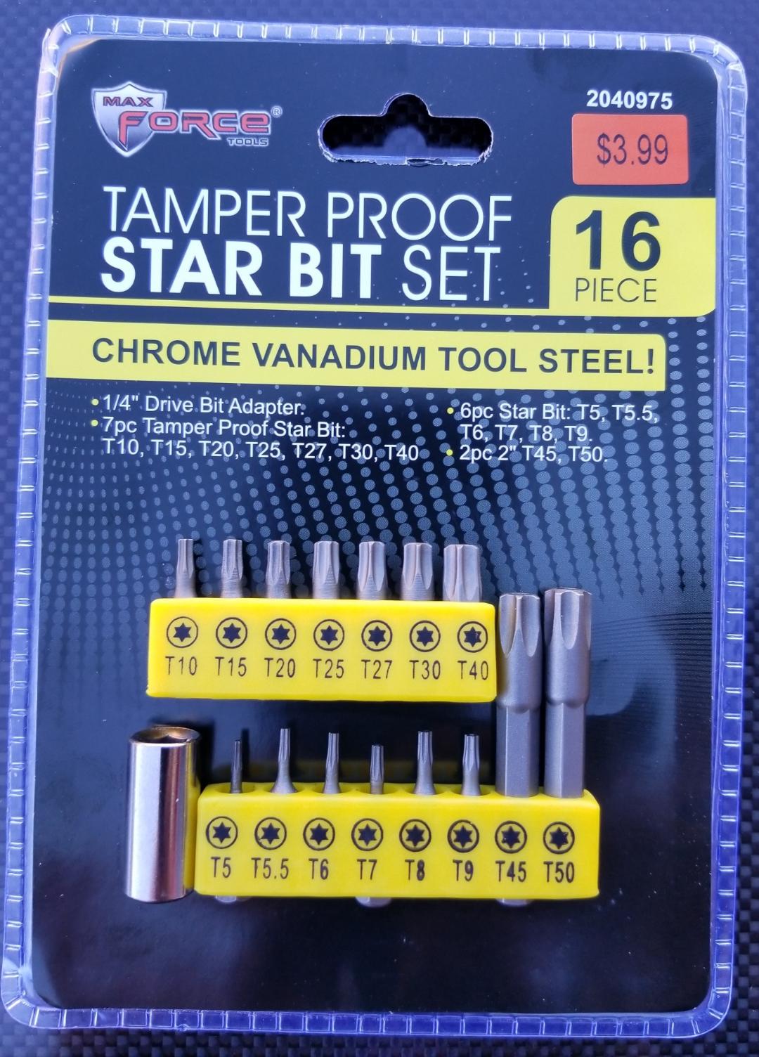 tamperproof star bit tip kit
