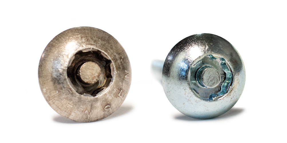 utility vault security screws
