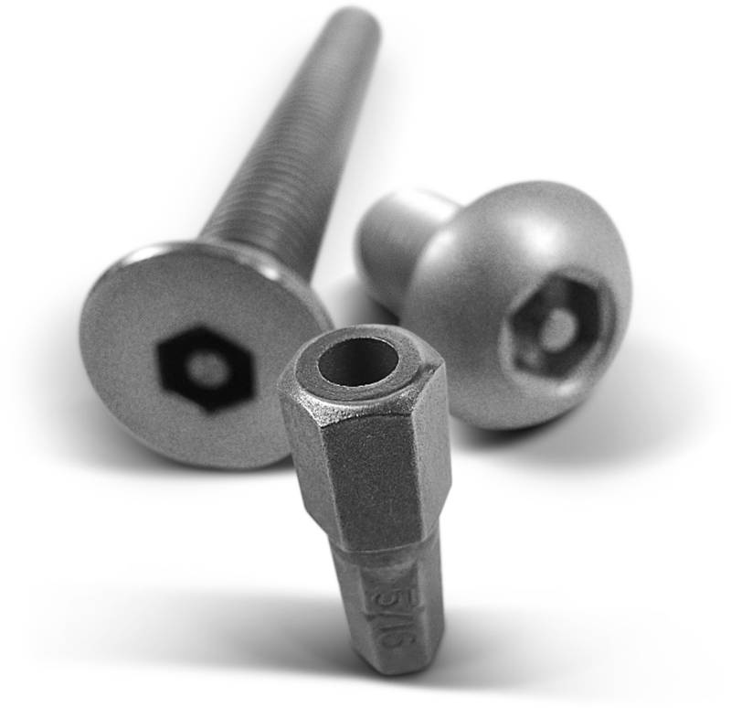 hex pin tamper proof security fasteners, security screw with pin, these are recommended for items of low value, if a criminal really wanted to remove these they potentially could because the keys are available at most hardware stores